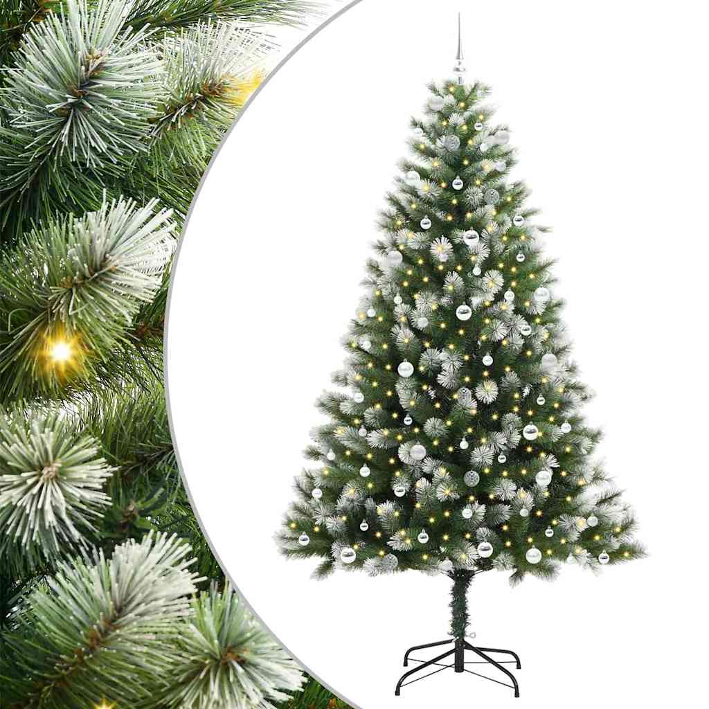 vidaXL Künstlicher schwenkbarer Weihnachtsbaum mit flockigem Schnee