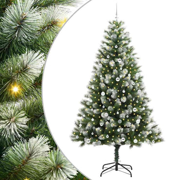 vidaXL Künstlicher schwenkbarer Weihnachtsbaum mit flockigem Schnee