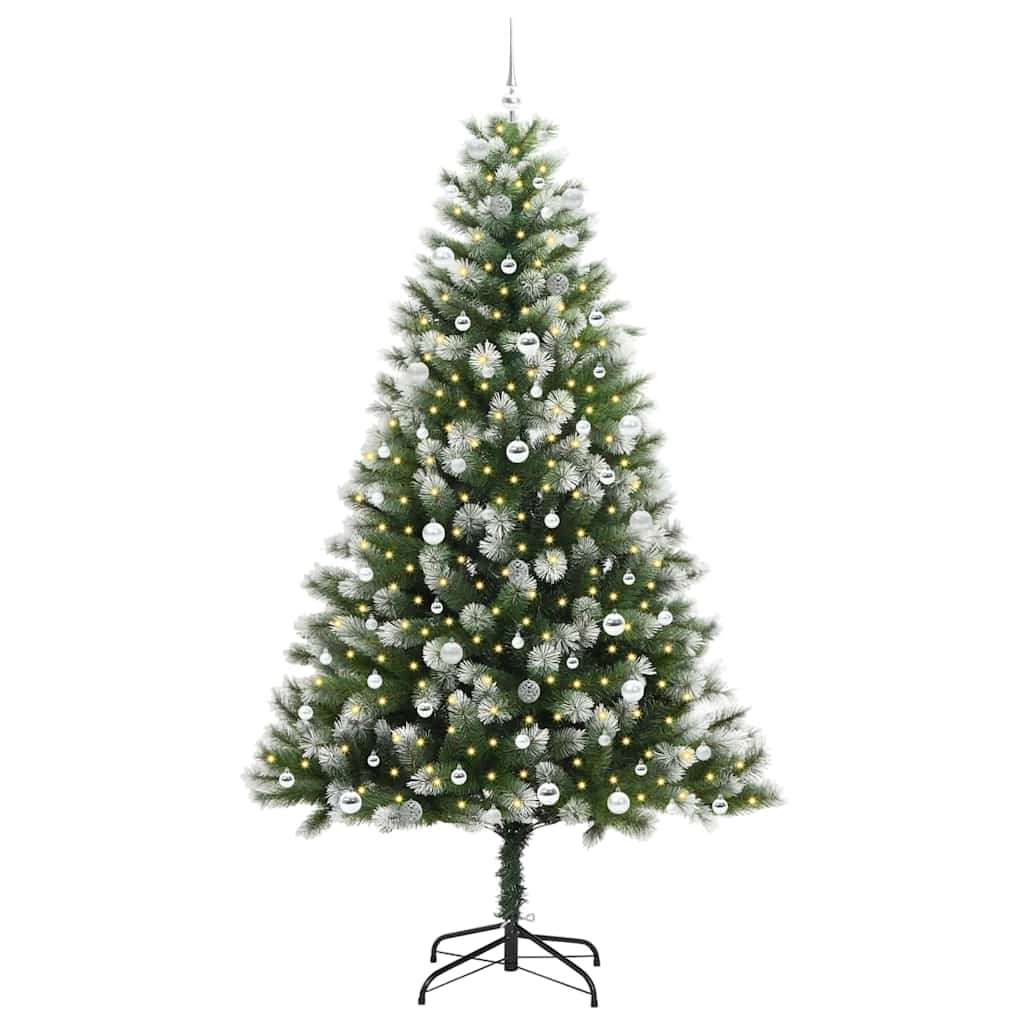 vidaXL Künstlicher schwenkbarer Weihnachtsbaum mit flockigem Schnee