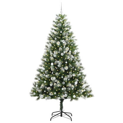 vidaXL Künstlicher schwenkbarer Weihnachtsbaum mit flockigem Schnee