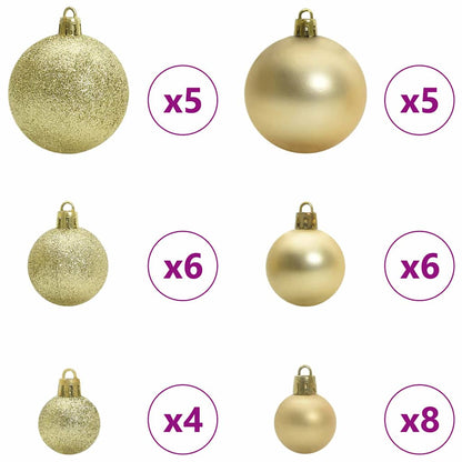 vidaXL Künstlicher klappbarer Weihnachtsbaum mit 150 LEDs Grün 120 cm