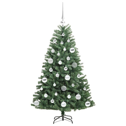vidaXL Künstlicher klappbarer Weihnachtsbaum mit 150 LEDs Grün 120 cm