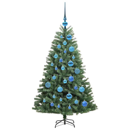 vidaXL Künstlicher klappbarer Weihnachtsbaum mit 150 LEDs Grün 120 cm