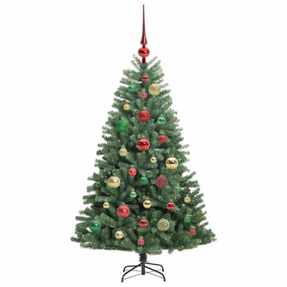 vidaXL Künstlicher klappbarer Weihnachtsbaum mit 150 LEDs Grün 120 cm