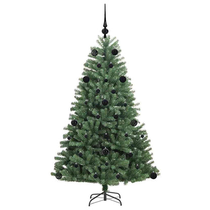 vidaXL Künstlicher klappbarer Weihnachtsbaum mit 150 LEDs Grün 150 cm