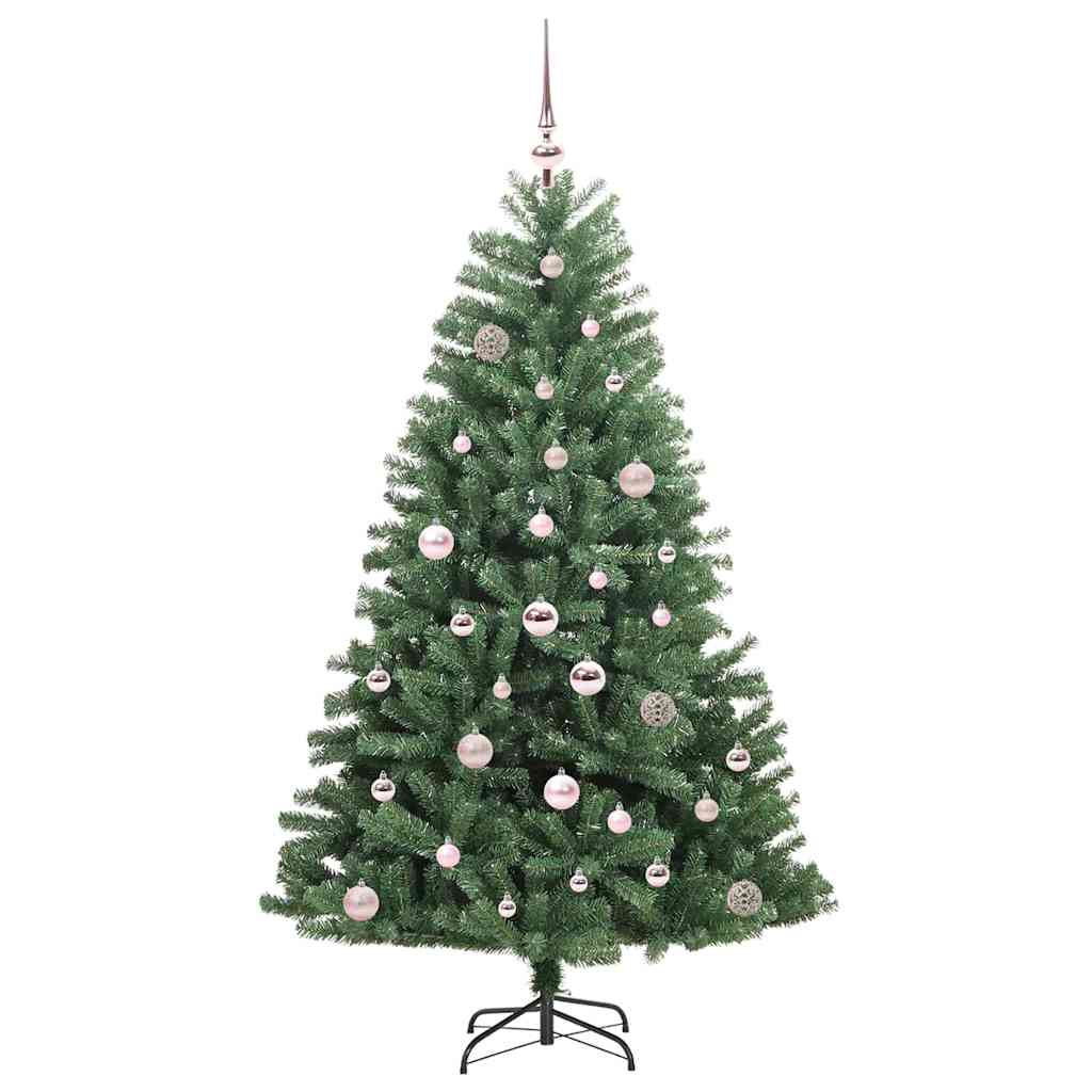 vidaXL Künstlicher klappbarer Weihnachtsbaum mit 150 LEDs Grün 150 cm