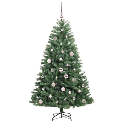 vidaXL Künstlicher klappbarer Weihnachtsbaum mit 150 LEDs Grün 150 cm