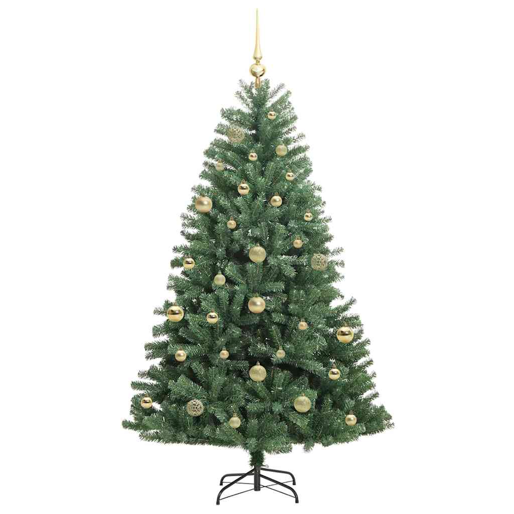 vidaXL Künstlicher klappbarer Weihnachtsbaum mit 150 LEDs Grün 150 cm