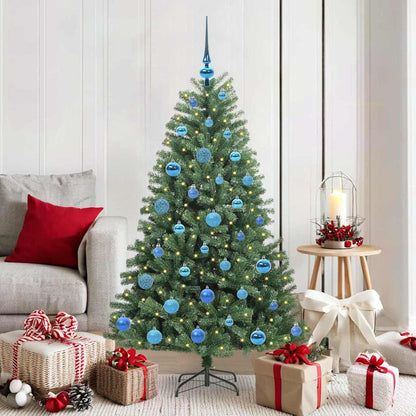 vidaXL Künstlicher klappbarer Weihnachtsbaum mit 150 LEDs Grün 150 cm