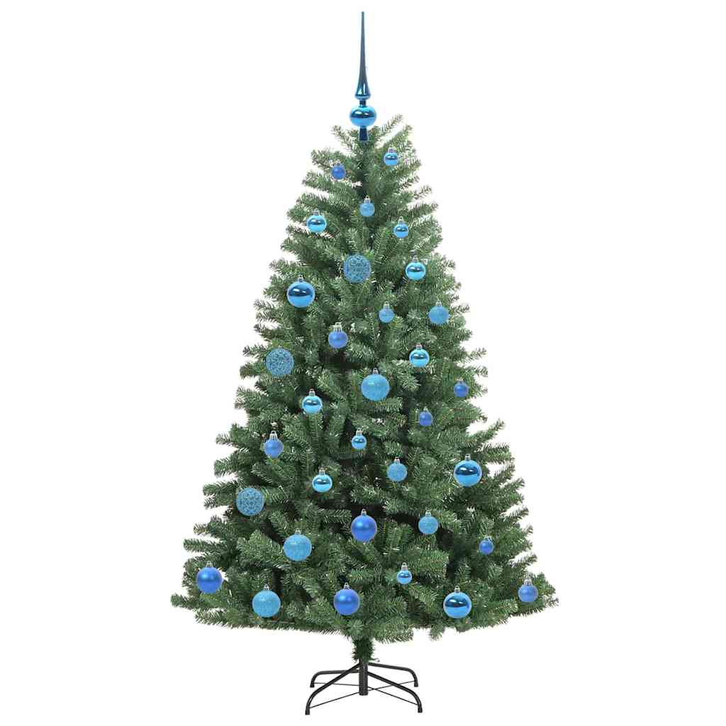 vidaXL Künstlicher klappbarer Weihnachtsbaum mit 150 LEDs Grün 150 cm