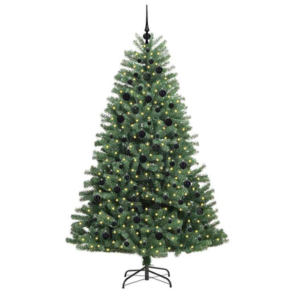 vidaXL Künstlicher klappbarer Weihnachtsbaum mit 300 LEDs Grün 210 cm