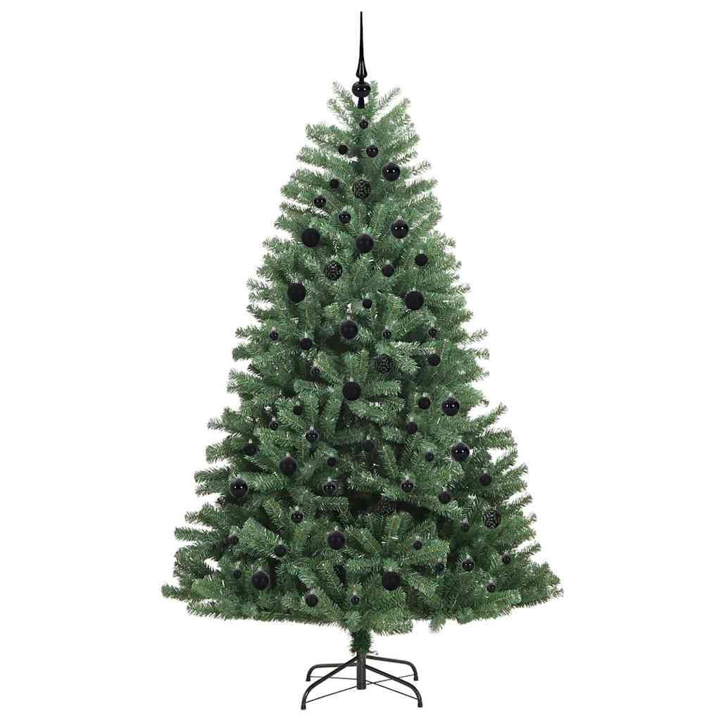 vidaXL Künstlicher klappbarer Weihnachtsbaum mit 300 LEDs Grün 210 cm