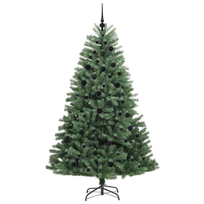 vidaXL Künstlicher klappbarer Weihnachtsbaum mit 300 LEDs Grün 210 cm