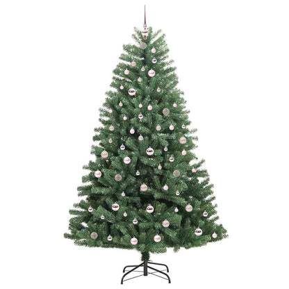 vidaXL Künstlicher klappbarer Weihnachtsbaum mit 300 LEDs Grün 210 cm