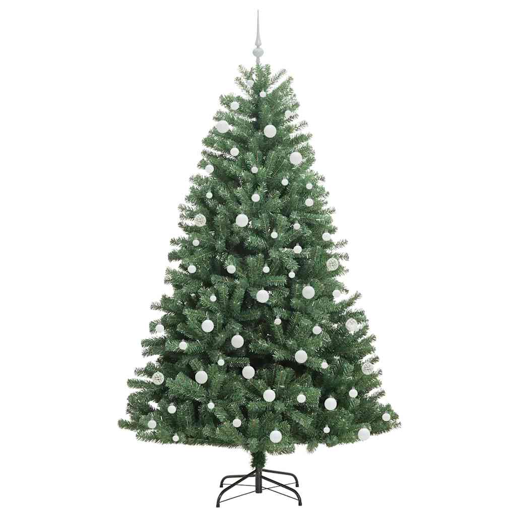 vidaXL Künstlicher klappbarer Weihnachtsbaum mit 300 LEDs Grün 210 cm