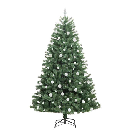 vidaXL Künstlicher klappbarer Weihnachtsbaum mit 300 LEDs Grün 210 cm