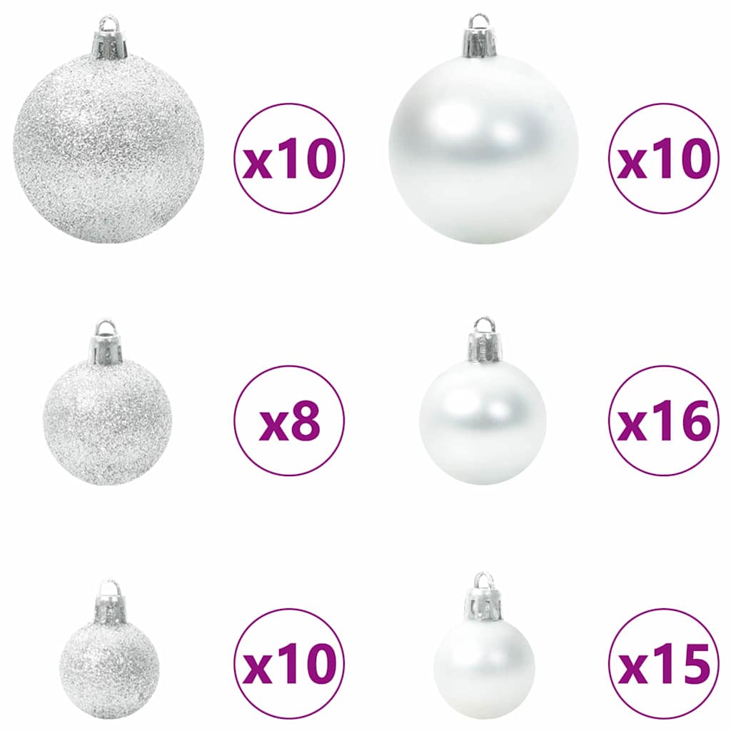 vidaXL Künstlicher klappbarer Weihnachtsbaum mit 300 LEDs Grün 210 cm