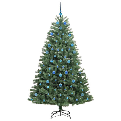 vidaXL Künstlicher klappbarer Weihnachtsbaum mit 300 LEDs Grün 210 cm