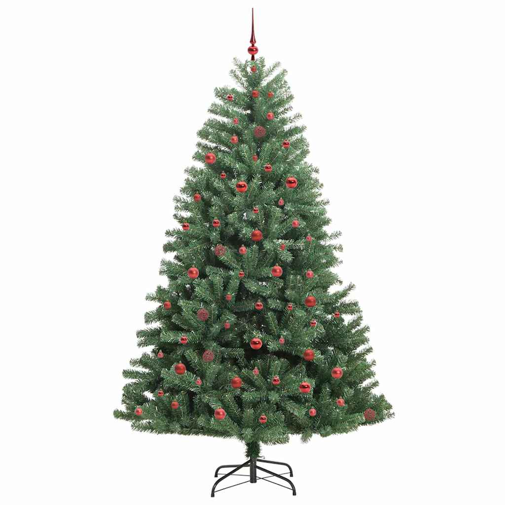vidaXL Künstlicher klappbarer Weihnachtsbaum mit 300 LEDs Grün 240 cm