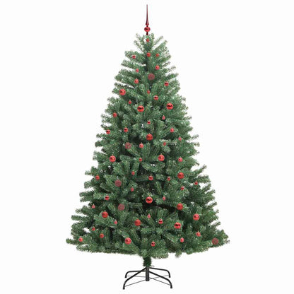 vidaXL Künstlicher klappbarer Weihnachtsbaum mit 300 LEDs Grün 240 cm