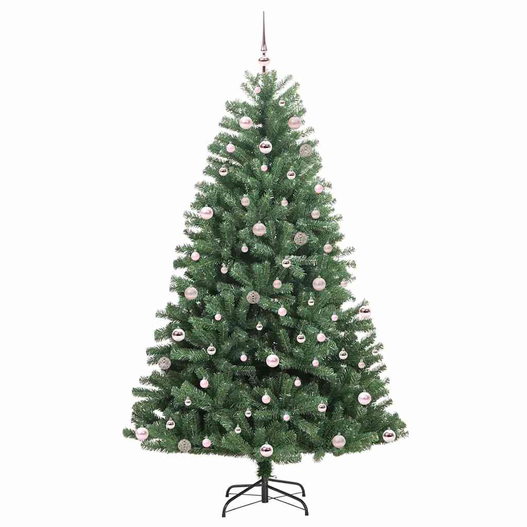 vidaXL Künstlicher klappbarer Weihnachtsbaum mit 300 LEDs Grün 240 cm