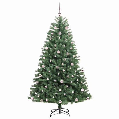 vidaXL Künstlicher klappbarer Weihnachtsbaum mit 300 LEDs Grün 240 cm