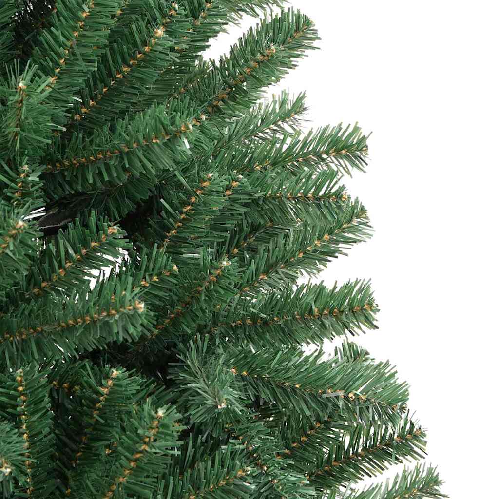 vidaXL Künstlicher klappbarer Weihnachtsbaum mit 300 LEDs Grün 240 cm