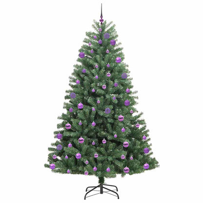 vidaXL Künstlicher klappbarer Weihnachtsbaum mit 300 LEDs Grün 240 cm