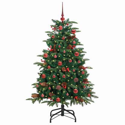 Künstlicher Weihnachtsbaum mit 150 LEDs mit Ständer Grün 150 cm