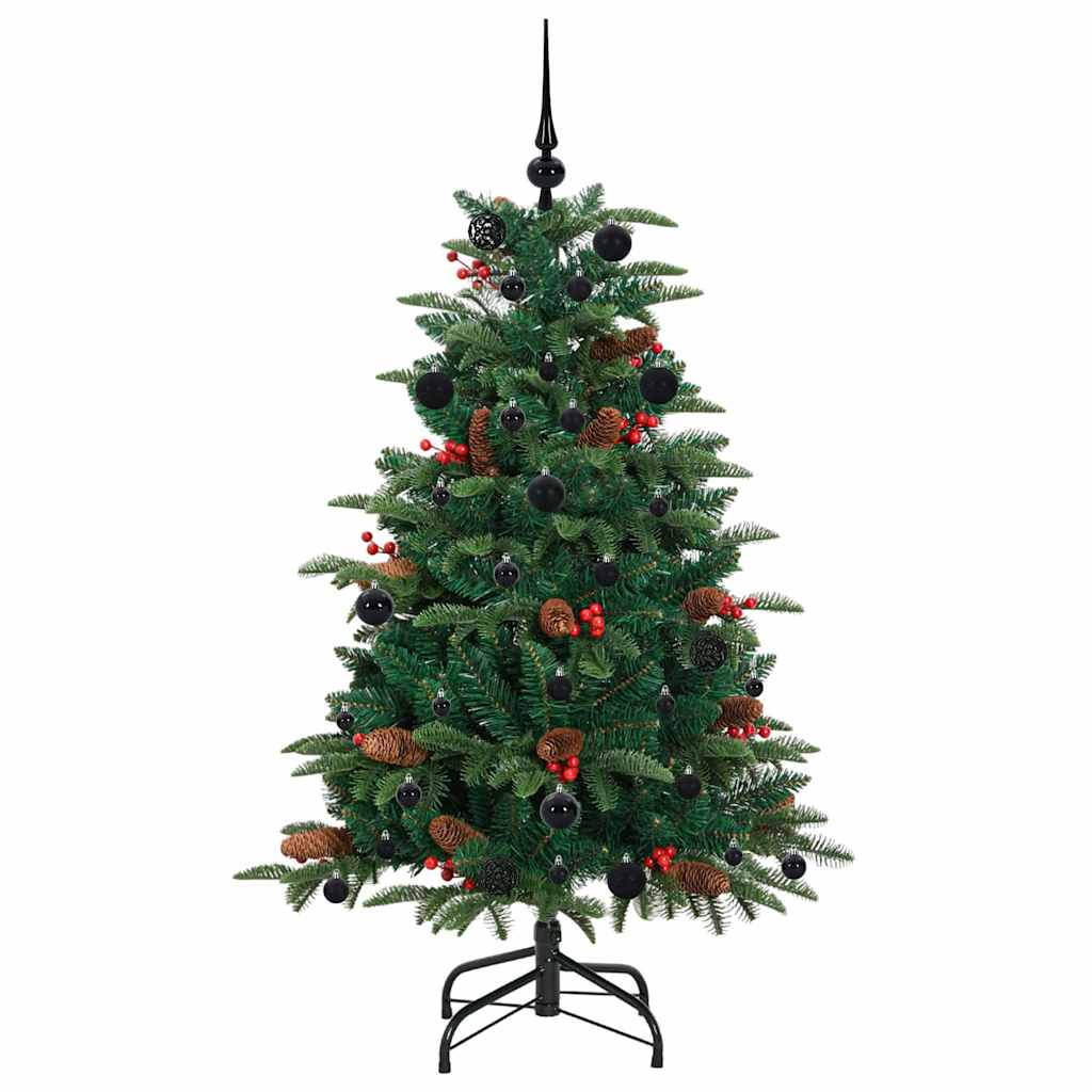 Künstlicher Weihnachtsbaum mit 150 LEDs mit Ständer Grün 150 cm