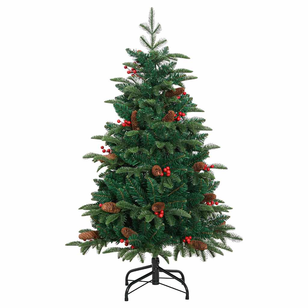 Künstlicher Weihnachtsbaum mit 150 LEDs mit Ständer Grün 150 cm