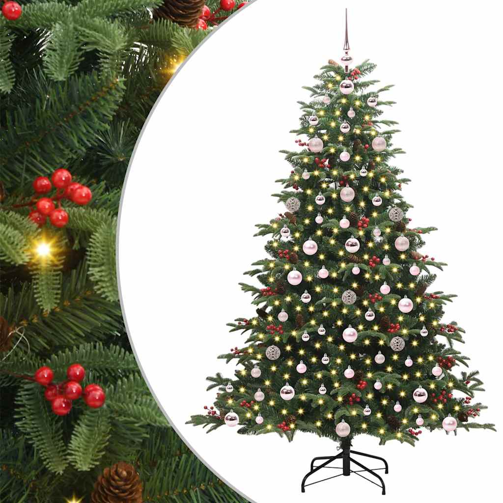 Künstlicher Weihnachtsbaum mit 300 LEDs mit Ständer Grün 180 cm
