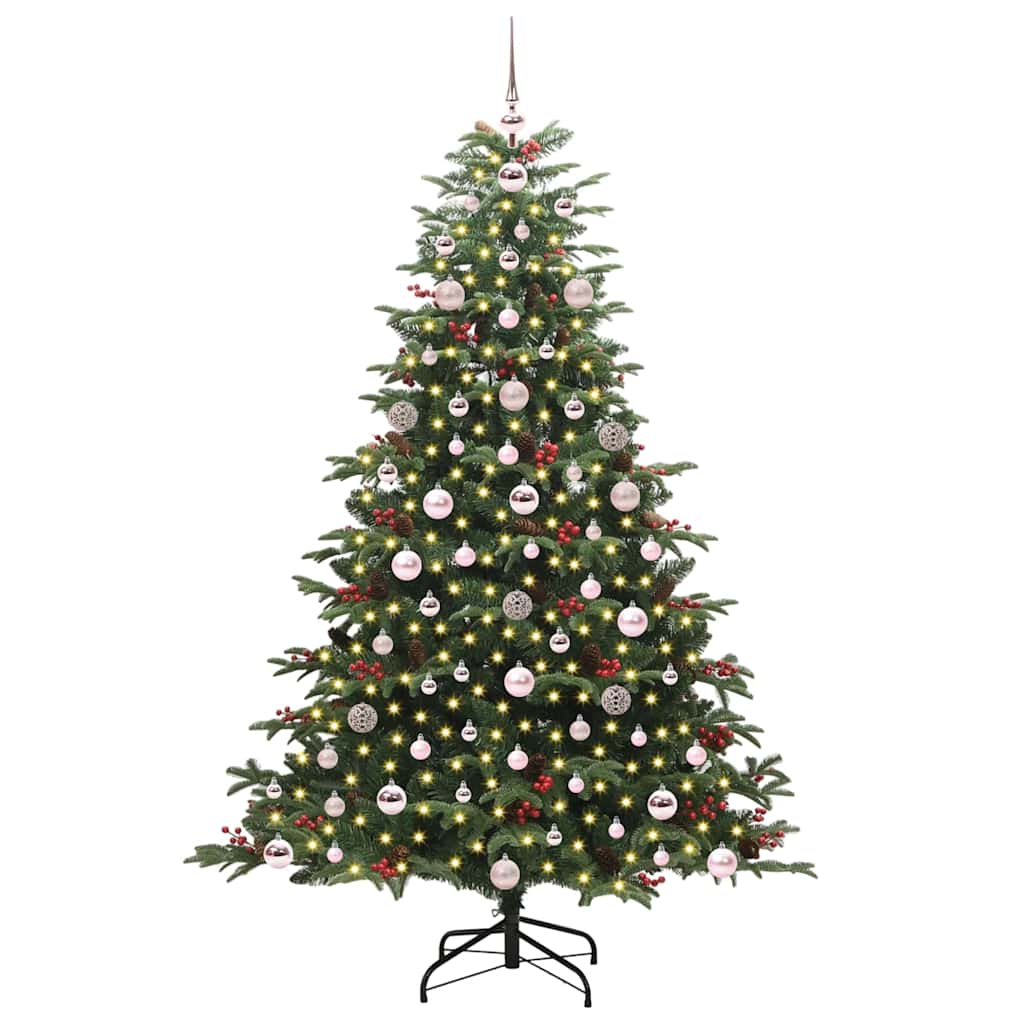 Künstlicher Weihnachtsbaum mit 300 LEDs mit Ständer Grün 180 cm