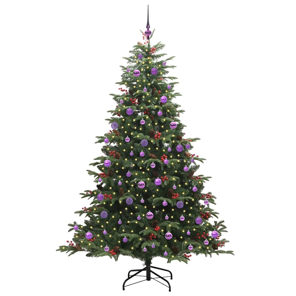 Künstlicher Weihnachtsbaum mit 300 LEDs mit Ständer Grün 210 cm