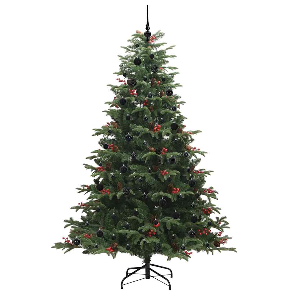 Künstlicher Weihnachtsbaum mit 300 LEDs mit Ständer Grün 240 cm