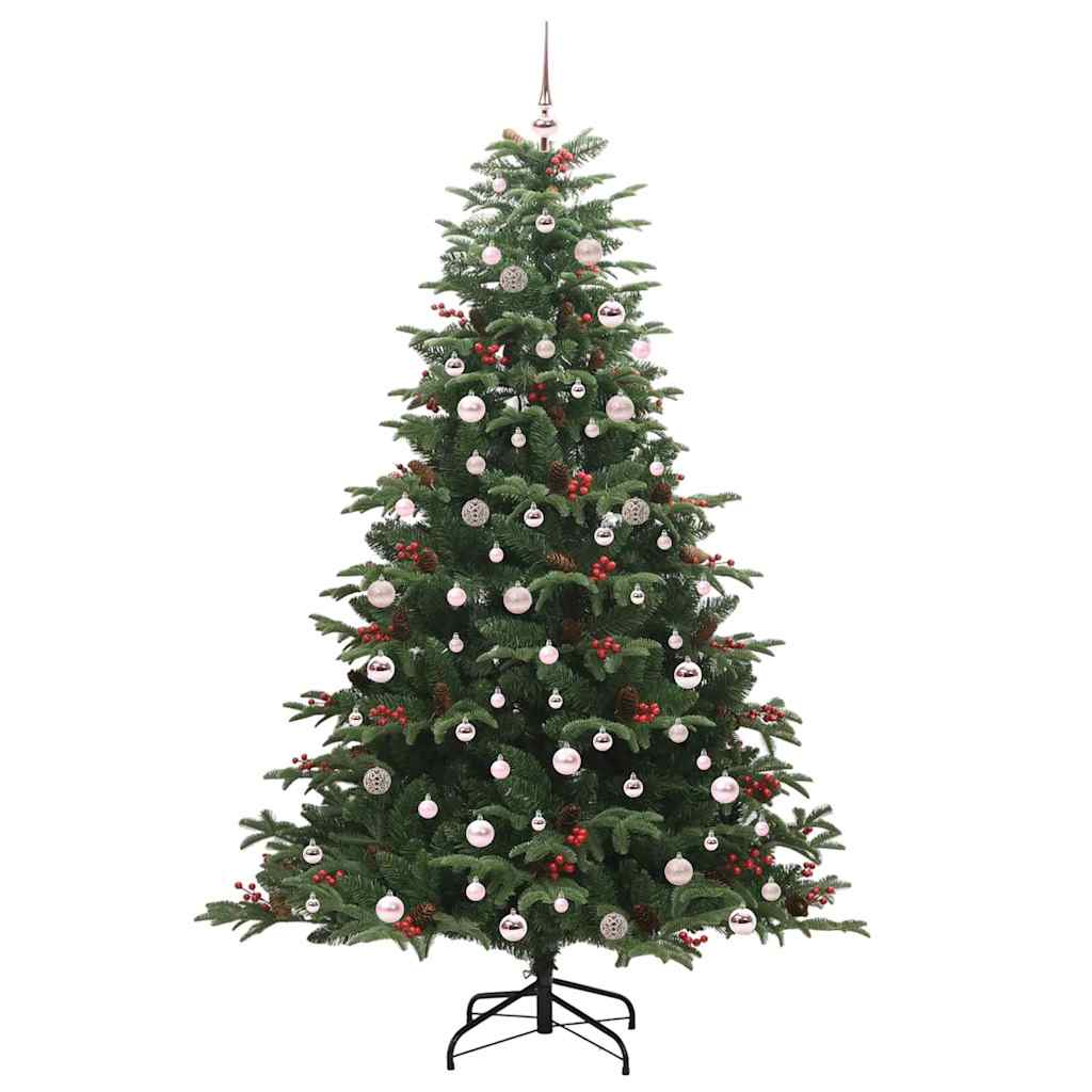 Künstlicher Weihnachtsbaum mit 300 LEDs mit Ständer Grün 240 cm
