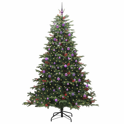 Künstlicher Weihnachtsbaum mit 300 LEDs mit Ständer Grün 240 cm