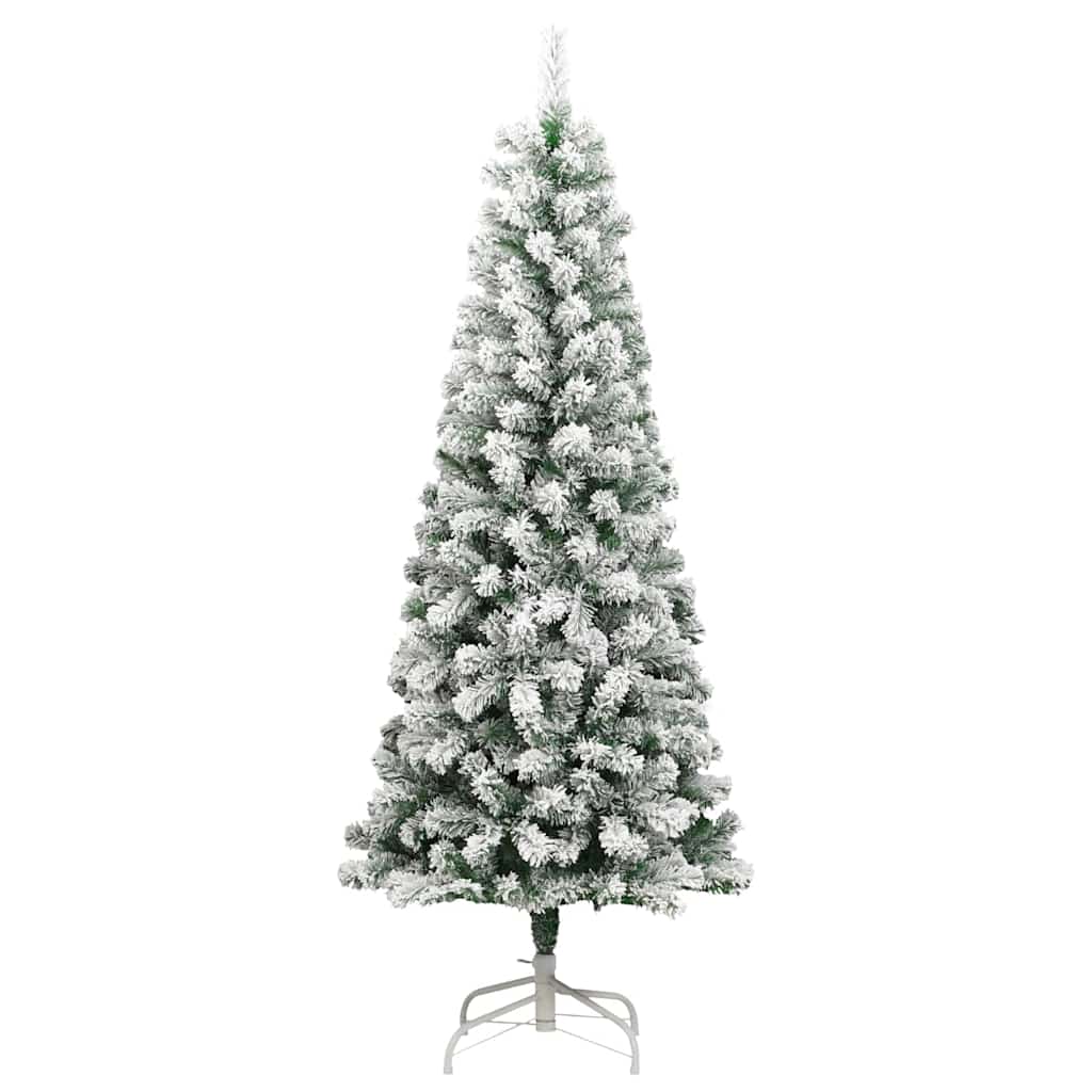 Künstlicher klappbarer Weihnachtsbaum Grün und Weiß 180 cm