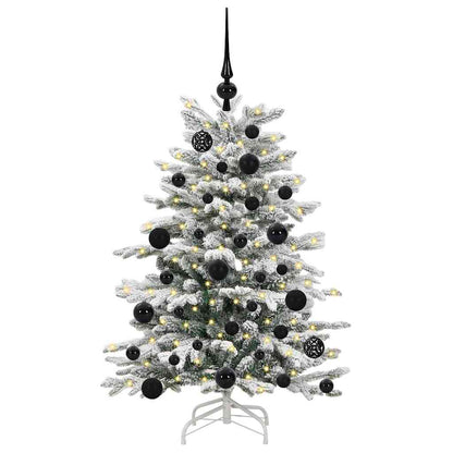 vidaXL Künstlicher klappbarer Weihnachtsbaum Weiß 120 cm PE und PVC