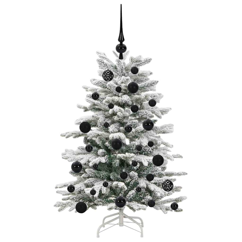 vidaXL Künstlicher klappbarer Weihnachtsbaum Weiß 120 cm PE und PVC