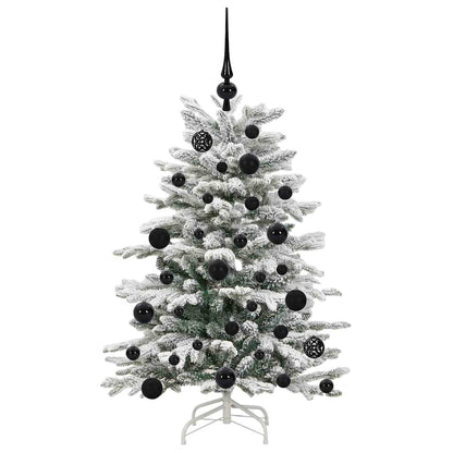 vidaXL Künstlicher klappbarer Weihnachtsbaum Weiß 120 cm PE und PVC