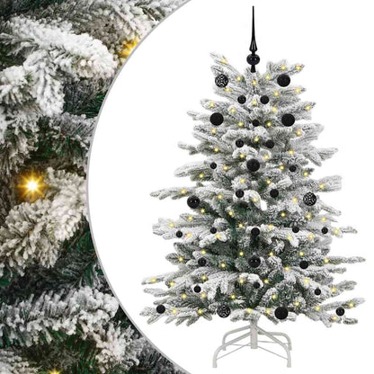 vidaXL Künstlicher klappbarer Weihnachtsbaum Weiß 150 cm PE und PVC
