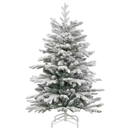 vidaXL Künstlicher klappbarer Weihnachtsbaum Weiß 150 cm PE und PVC