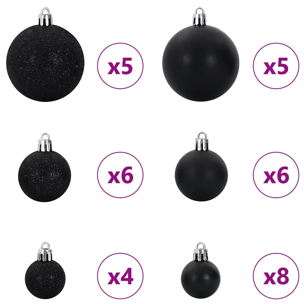 vidaXL Künstlicher klappbarer Weihnachtsbaum Weiß 150 cm PE und PVC
