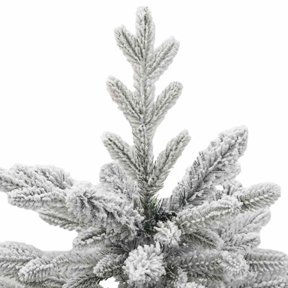 vidaXL Künstlicher klappbarer Weihnachtsbaum Weiß 150 cm PE und PVC