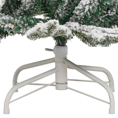 vidaXL Künstlicher klappbarer Weihnachtsbaum Weiß 150 cm PE und PVC