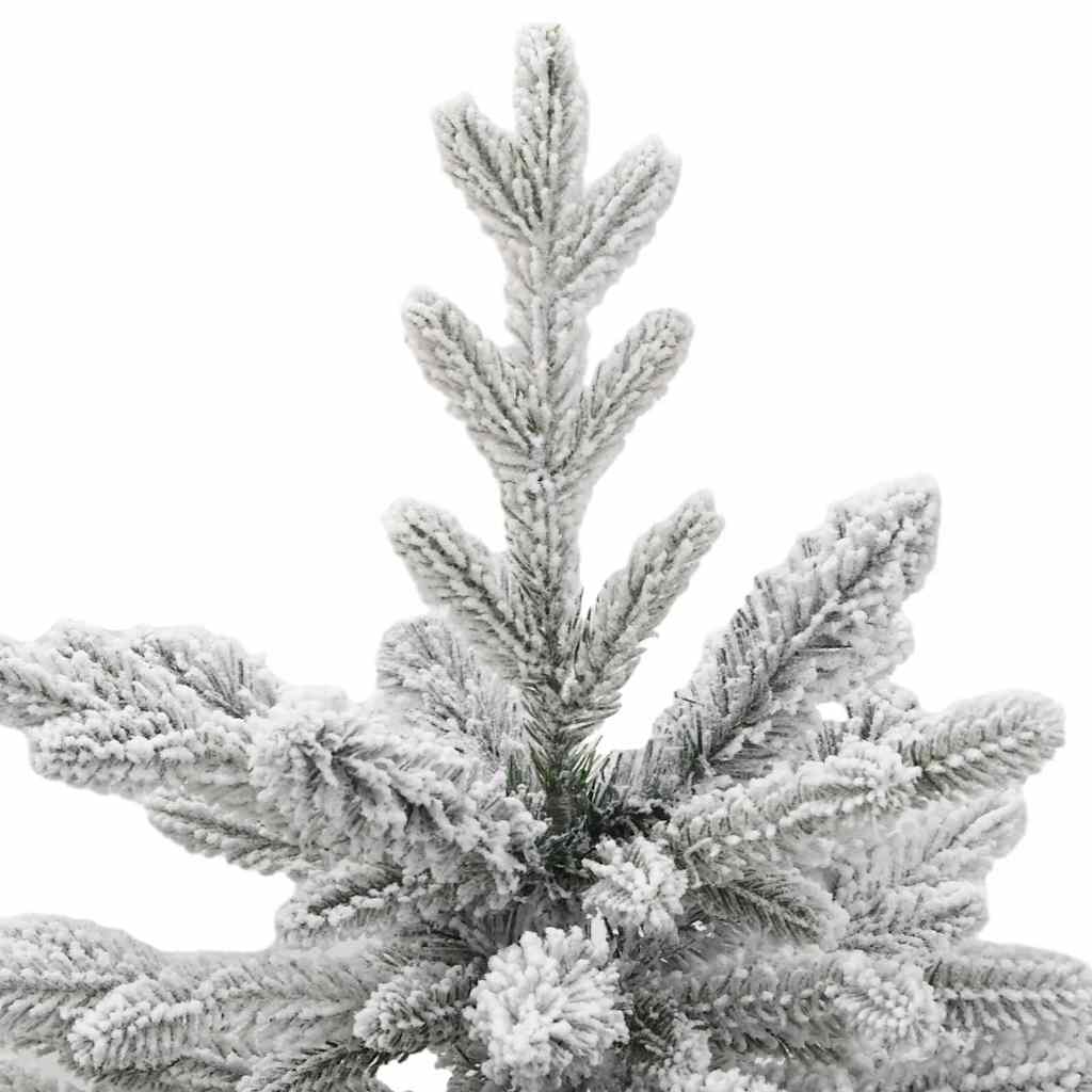 vidaXL Künstlicher klappbarer Weihnachtsbaum Weiß 150 cm PE und PVC