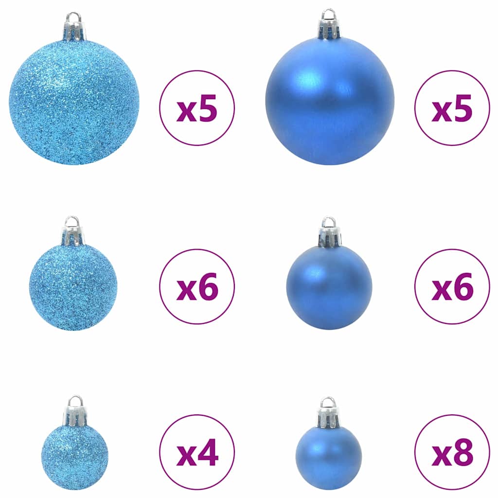vidaXL Künstlicher klappbarer Weihnachtsbaum Weiß 150 cm PE und PVC