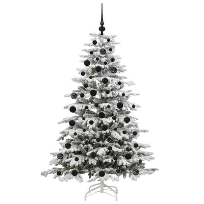 Künstlicher klappbarer Weihnachtsbaum Weiß 180 cm PE und PVC