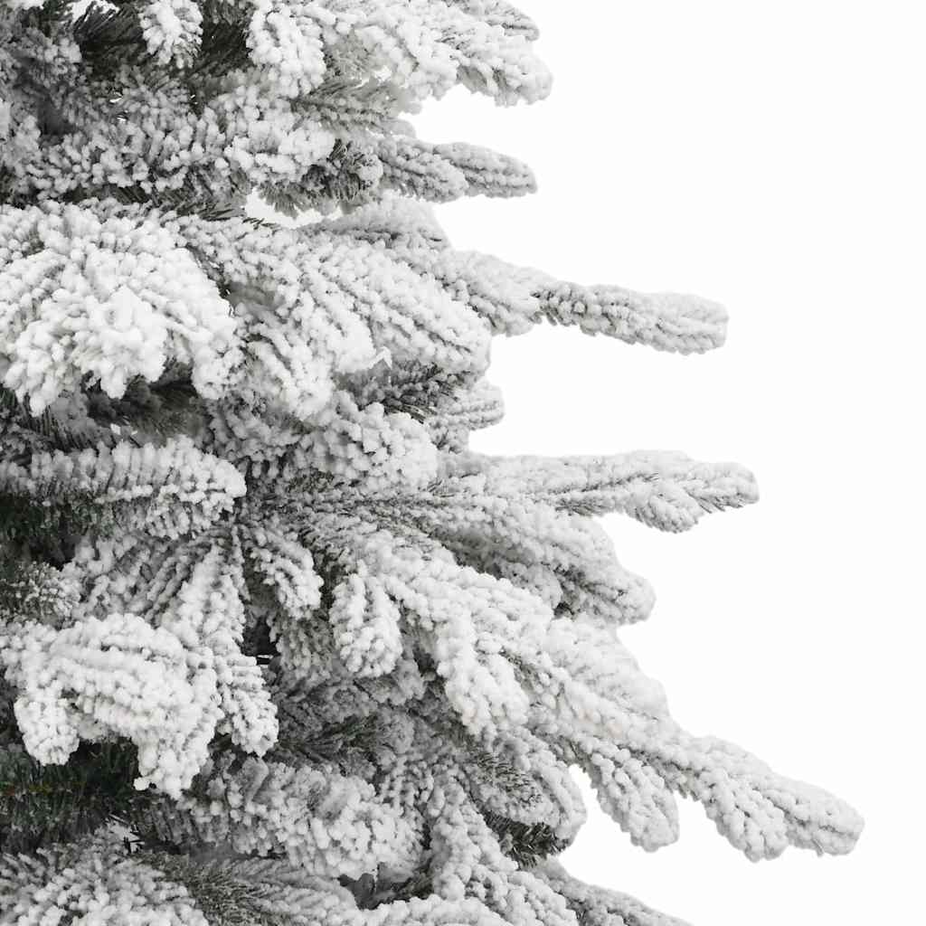 vidaXL Künstlicher klappbarer Weihnachtsbaum Weiß 180 cm PE und PVC